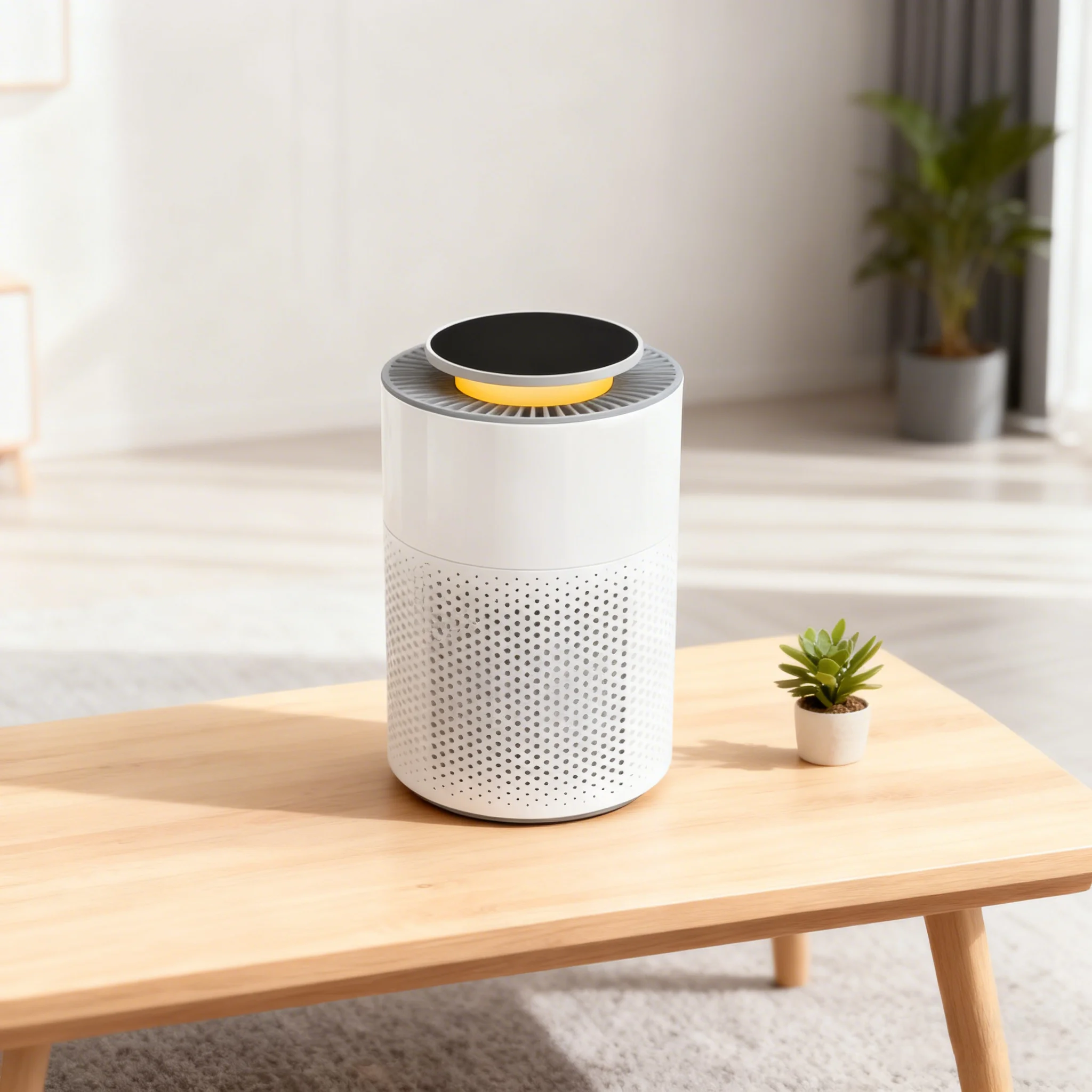 Hea862dd71d454008b36af24817164e9eV.webp Home Air Quality Appliances Electric Desktop HEPA Filter Children Lock 3 Gear Speed Household Air Purifier - Image 1