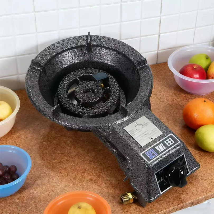 Hf9663cf7b26245d9af29c9201e4a22a09.webp Easy to Install Gas Stove 5.5kw Kitchen Natural Gas Cooktops with Electronic Ignition - Image 1